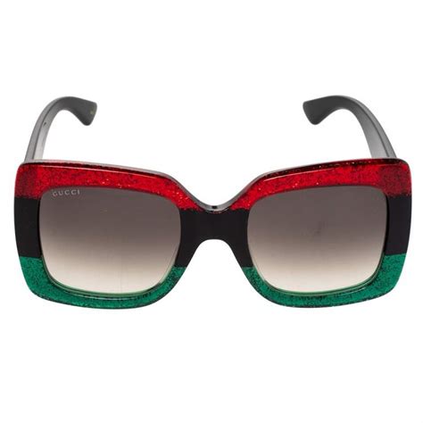 gucci red glitter sunglasses|Gucci 60mm butterfly sunglasses.